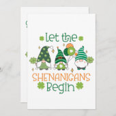 St Patricks Day Celebration Party Kaart (Voorkant / Achterkant)