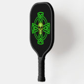 St. Patrick's Day Celtic Cross and Skull Pickleball Paddle (Links)