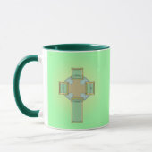 St. Patrick's Day Celtic Cross Coffee Mok (Links)
