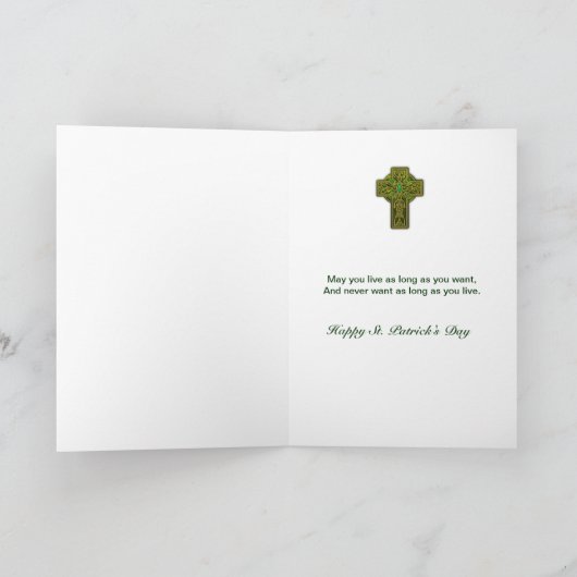 St. Patrick's Day - Celtic Cross Kaart (Binnen)
