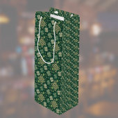 St Patrick's Day Celtic Knot 4 Leaf Clover Plaid Wijn Cadeautas