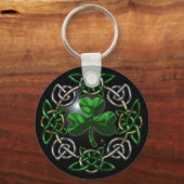 St. Patrick's Day Celtic knot design Sleutelhanger (Voorkant)