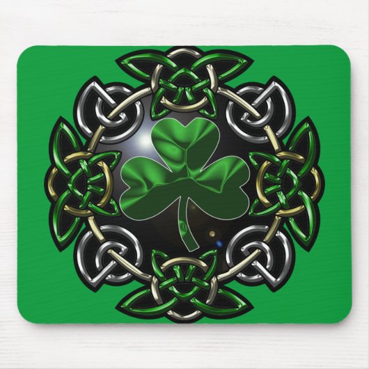 St. Patrick's Day Celtic Knot Muismat (Voorkant)