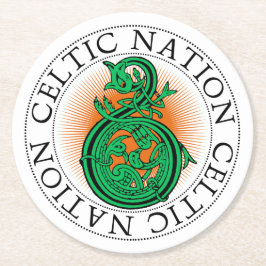 St Patricks Day Celtic Knot Party Ronde Kartonnen Onderzetter