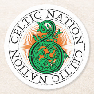 St Patricks Day Celtic Knot Party Ronde Kartonnen Onderzetter