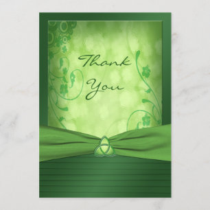 St. Patrick's Day Celtic Love Knot Hartelijk dank Bedankkaart