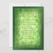 St. Patrick's Day Celtic Love Knot Uitnodiging (Achterkant)