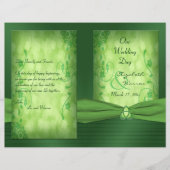 St. Patrick's Day Celtic Love Knot Wedding Program (Voorkant)