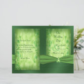 St. Patrick's Day Celtic Love Knot Wedding Program (Staand voorkant)