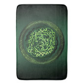 St. Patrick's Day - Celtic Pattern Round Badmat (Voorkant Verticaal)