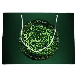 St. Patrick's Day - Celtic Pattern Round Groot Cadeauzakje