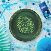 St. Patrick's Day - Celtic Pattern Round Papieren Bordje (Feest)