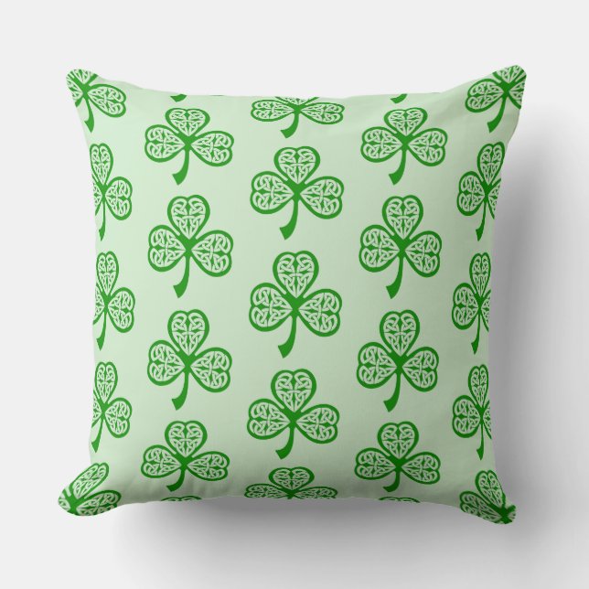 St. Patrick's Day Celtic Shamrocks Sierkussen (Voorkant)