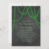St. Patrick's Day Chalkboard Party uitnodiging (Voorkant)