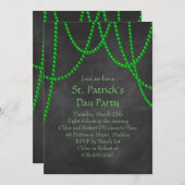 St. Patrick's Day Chalkboard Party uitnodiging (Voorkant / Achterkant)