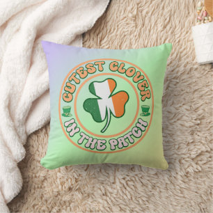 St. Patrick's Day Charm Schattigee Klaver in de Pa Kussen
