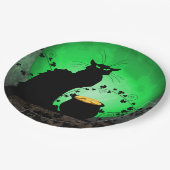 St. Patrick's Day Chat Noir Papieren Bordje (Gekanteld)