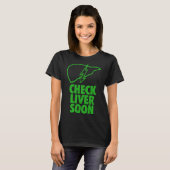 St Patricks Day Check Liver Light Pun T-shirt (Voorkant volledig)