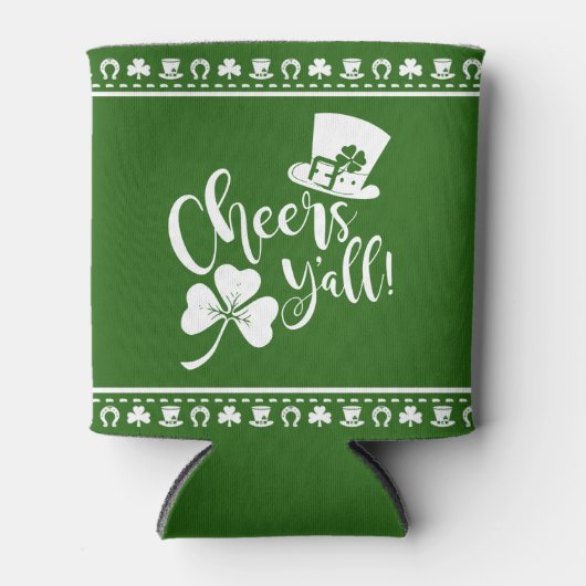 St Patricks Day | Cheers | Funny St Paddys Irish Blikjeskoeler (Voorkant)
