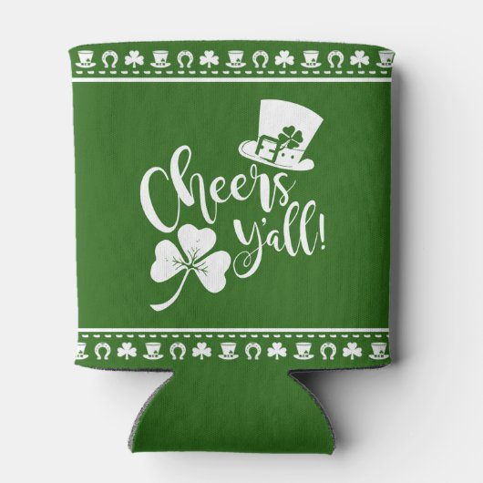 St Patricks Day | Cheers | Funny St Paddys Irish Blikjeskoeler (Achterkant)