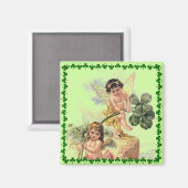  St. Patrick's Day Cherubs Magnet (Voorkant / Achterkant)