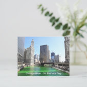 St. Patrick's Day Chicago's Green River Fun Facts Briefkaart (Staand voorkant)
