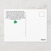 St. Patrick's Day Chicago's Green River Fun Facts Briefkaart (Achterkant)