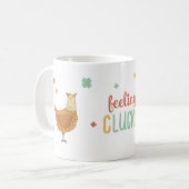 St. Patricks Day Chickens Funny Coffee Mok (Voorkant links)
