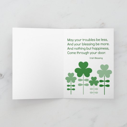 St. Patrick's Day Chihuahua-hondje wenskaart Kaart (Binnen)