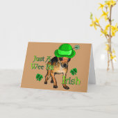 St. Patrick's Day Chihuahua Kaart (Gele Bloem)