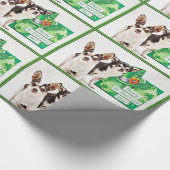 St. Patrick's Day Chihuahua's Cadeaupapier (Hoek)