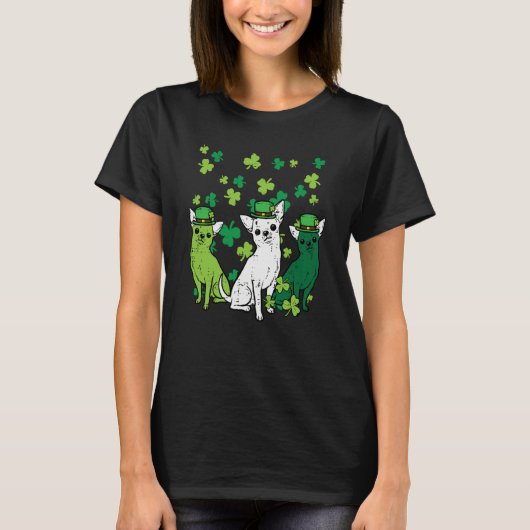 St Patricks Day Chihuahuas Dog Saint Paddys Men Wo T-shirt (Voorkant)