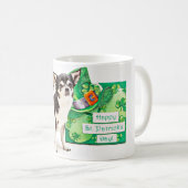 St. Patrick's Day Chihuahua's Koffiemok (Voorkant rechts)