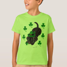 St. Patrick's Day Chocolate Labrador Puppy
