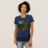 St. Patrick's Day Chocolate Labrador T-shirt (Voorkant volledig)