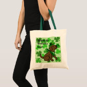 St. Patrick's Day Chocolate Labrador Tote Bag (Voorkant (product))