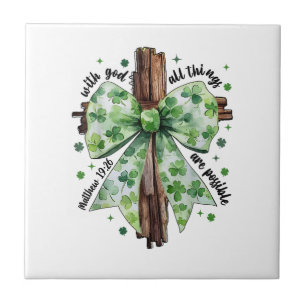 St. Patrick's Day Christelijk Geloof Klaver Klaver Tegeltje