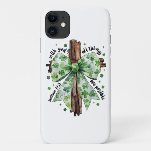 St. Patrick's Day Christelijk Geloof Klaver Shamro Case-Mate iPhone Case (Achterkant)