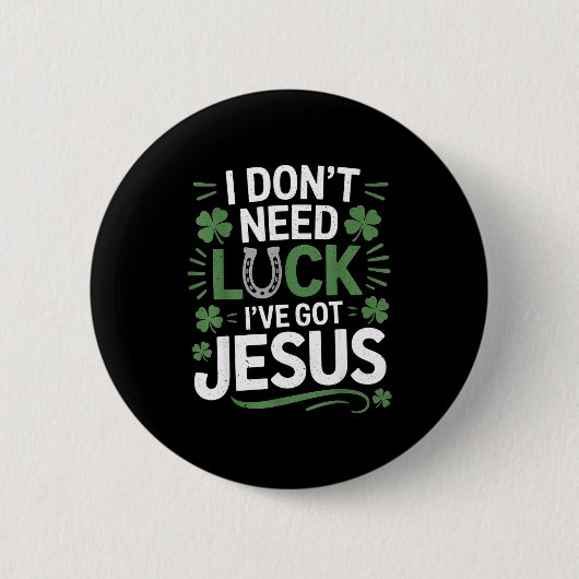 St. Patrick's Day christelijk Ronde Button 5,7 Cm (Voorkant)