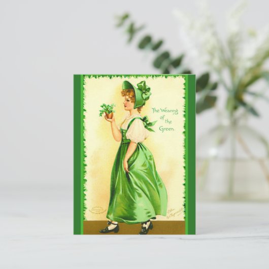 St. Patrick's Day, Clappsadle copy Briefkaart (Staand voorkant)