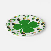St. Patrick's Day Classic Pattern Holiday Party Papieren Bordje (Gekanteld)