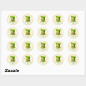 St. Patrick's Day Classic Round Sticker (Vel)