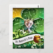 St Patrick's Day Claude Briefkaart (Voorkant / Achterkant)