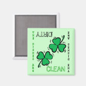 St. Patrick's Day Clean Dirty Vaatwasser Magnet (Voorkant / Achterkant)