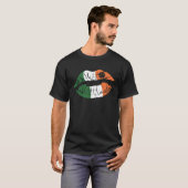 St Patrick's Day Clips Mouth Ierse vlag Co T-shirt (Voorkant volledig)