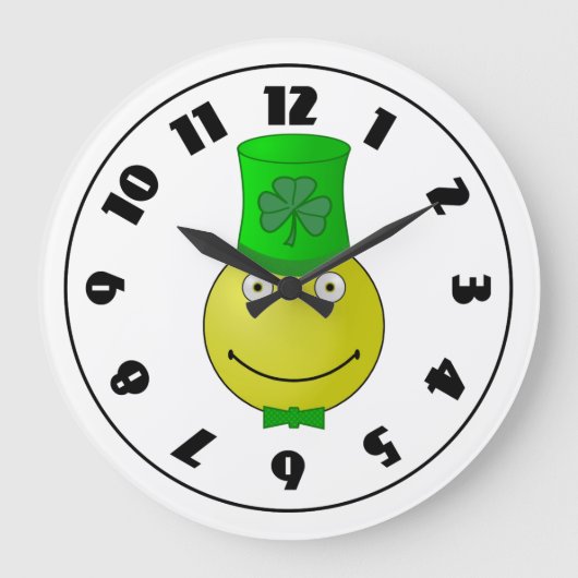 St Patrick's Day Clock Grote Klok (Voorkant)