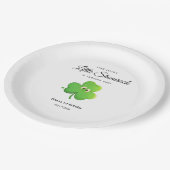 St Patrick's Day Clover 1st Birthday Papieren Bordje (Gekanteld)