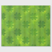 St Patrick's Day Clover 4 Lijsten modern Collectie Cadeaupapier (Vlak)