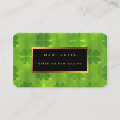 St Patrick's Day Clover 4 Lijsten modern Collectie Visitekaartje (Voorkant)