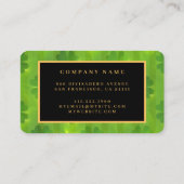 St Patrick's Day Clover 4 Lijsten modern Collectie Visitekaartje (Achterkant)